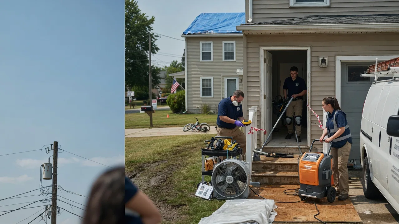 Water Damage Repair in Denmark, WI near me
